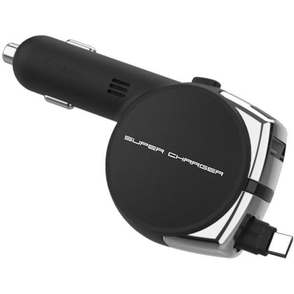 カシムラ DC充電器リールインジケーターUSBポート付タイプC DC-011 | Kashimura | 01