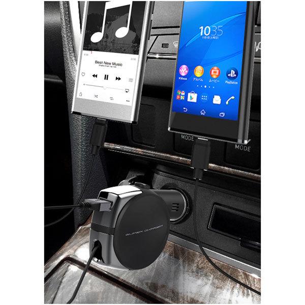 カシムラ DC充電器リールインジケーターUSBポート付タイプC DC-011 | Kashimura | 03