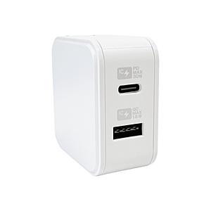 カシムラ AC充電器 USBA+C PD30W 自動識別 リバーシブル  ホワイト AC-048 ［2ポート /USB Power Delivery対応 /GaN(窒化ガリウム) 採用］ | Kashimura