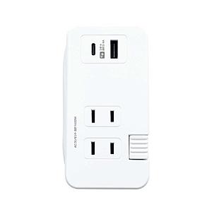 カシムラ 電源タップAC3 USBA+C 3A 0.2m   AC-053 ［0.2m /3個口 /2ポート］ 【864】 | Kashimura