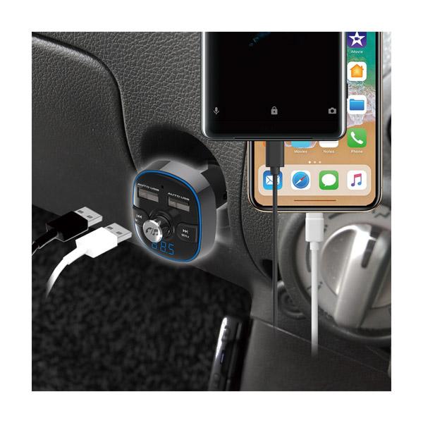 カシムラ Bluetooth　FMトランスミッター　(USB２ポート/ハンズフリー通話機能搭載/FM周波数フルバンド/イコライザー機能搭載/最適充電)   KD-210 | Kashimura | 02