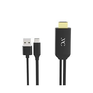 カシムラ USB-C ⇔ HDMI＋USB-Aオス(給電用)ケーブル [映像 /3.0m]  ブラック KD-225 ［USB-C ⇔ HDMI］ | Kashimura