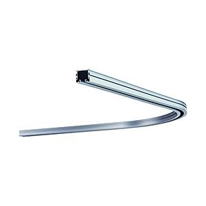 岡田装飾金物 岡田　Ｄ３０隙間シートカーブレール８００×８００×３００Ｒアルミ   11L01-AS | 