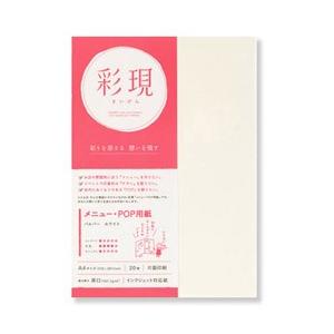 PCM竹尾 彩現 メニュー・POP用紙 パルパー ホワイト（A4×20枚） 1741998 | 