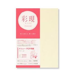 PCM竹尾 1742070 パミス しろ A4（20） [彩現　メニュー・POP用紙] | 