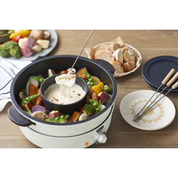 ラドンナ K-HP2-AW 電気グリル鍋 TOFFY ASH WHITE [プレート3枚] | LADONNA | 01