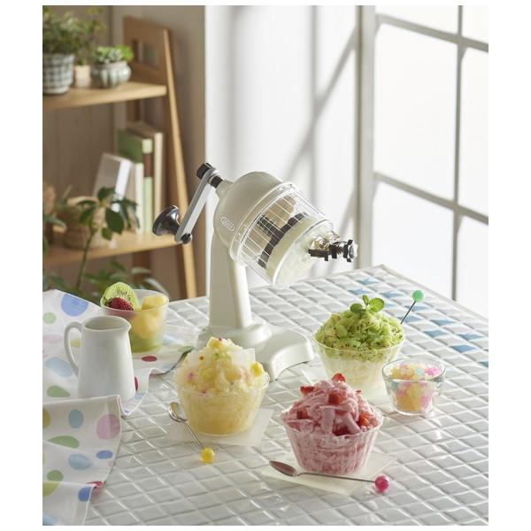 ラドンナ K-IS10-AW コンパクトふわふわかき氷器 Toffy ホワイト 【864】 [振込不可] | LADONNA | 04