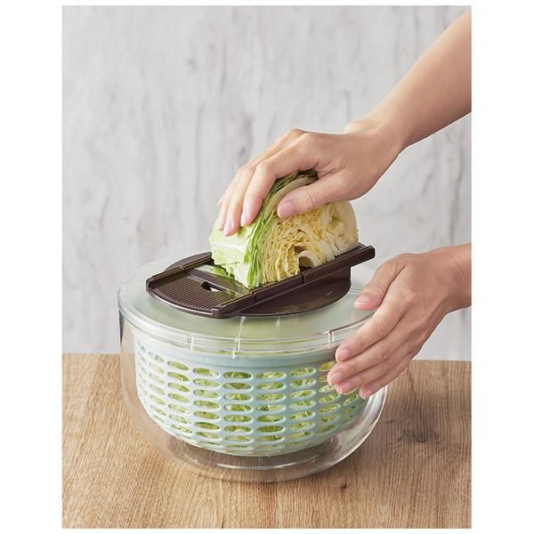 ラドンナ K-HC10-PA プッシュサラダスピナー＆スライサーセット Toffy | LADONNA | 05