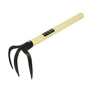 マルト大橋木工所 孔雀 手打ち鍛造品 三本熊手 短柄 | 