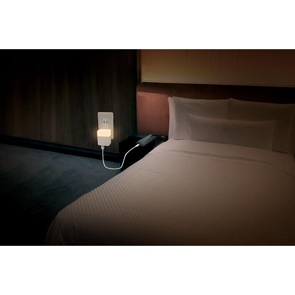 トップランド ライト付きUSBアダプタ  ホワイト CHAC24L-WT ［2ポート］ |  | 03