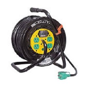 日動工業 Z-EB34 日動 電工ドラム マジックリール 100V アース漏電しゃ断器付 30m | 日動工業