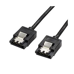 アイネックス SATR-3105BK (50cm/ラッチ付 シリアルATAラウンドケーブル) | 