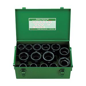 フラッシュツール ＦＰＣ インパクト セミロングソケット セット 差込角１９ｍｍ １４ｐｃ ６ＷＡ−Ｓ１４ | 