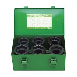 フラッシュツール ＦＰＣ インパクト コンビソケット セット 差込角１９ｍｍ ６ｐｃ ６ＷＢＱ−Ｓ６ | 