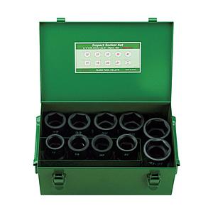 フラッシュツール ＦＰＣ インパクト セミロングソケット セット 差込角２５．４ｍｍ １０ｐｃ ８ＷＡ−Ｓ１０ | 