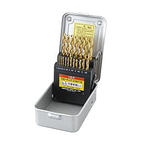イシハシ精工 TCOD-19S TINコバルト正宗ドリル 19本セット TCOD19S イシハシ精工 TINコーティング コバルト正宗ドリル 19本組セット