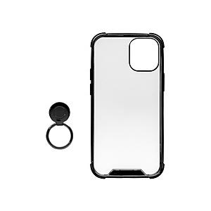 Owltech(オウルテック) iPhone 12 mini 5.4インチ対応 リング付ハイブリッド耐衝撃ケース OWL-CVIC5407-BK ブラック | Owltech