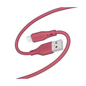 Owltech(オウルテック) シルキータッチでからまりにくい USB Type-A to Lightning ソフトシリコンケーブル  ワインレッド OWL-CBSAL10-WR | Owltech