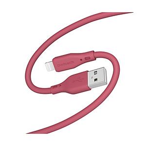 Owltech(オウルテック) シルキータッチでからまりにくい USB Type-A to Lightning ソフトシリコンケーブル  ワインレッド OWL-CBSAL20-WR | Owltech