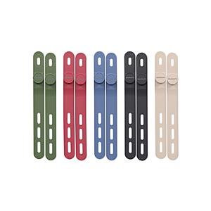 Owltech(オウルテック) ケーブルバンド [W12.3ｘD119ｘH9.8mm /10本（5色×各2本）]  アースカラー OWL-CBBAND02-EC | Owltech