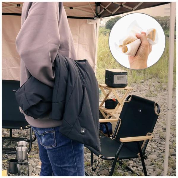 Owltech(オウルテック) ebiブランド 丸洗い洗濯可能 薄いのに暖かい ヒートベスト（Sサイズ）   OWL-HTB01S-BK | Owltech | 05