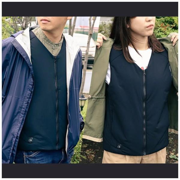 Owltech(オウルテック) ebiブランド 丸洗い洗濯可能 薄いのに暖かい ヒートベスト（Sサイズ）   OWL-HTB01S-BK | Owltech | 07