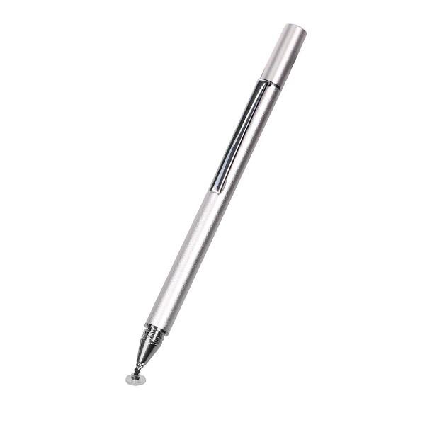 【在庫限り】 Owltech(オウルテック) 〔タッチペン：静電式〕　ディスク型ペン先 静電式タッチペン　シルバー　OWL-TPSE01-SI [振込不可] | Owltech | 01