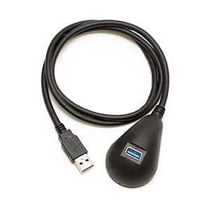 GROOVY USB3.0延長ケーブル 卓上用 GR--DTUS30B ブラック　1m［USB-A オス→メス USB-A］｜y-sofmap