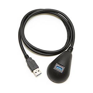 GROOVY USB3.0延長ケーブル 卓上用 GR--DTUS30B ブラック　1m［USB-A オス→メス USB-A］ | 