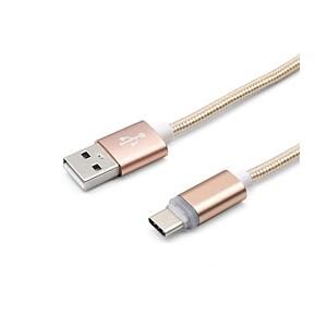 タイムリー USB-A ⇔ USB-Cケーブル [充電 /転送 /1.0m /USB2.0]  ゴールド GN-INDTC1M-GD ［USB-A ⇔ USB-C］ | タイムリー