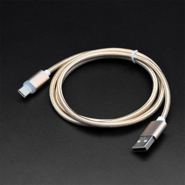 タイムリー USB-A ⇔ USB-Cケーブル [充電 /転送 /1.0m /USB2.0]  ゴールド GN-INDTC1M-GD ［USB-A ⇔ USB-C］ | タイムリー | 02
