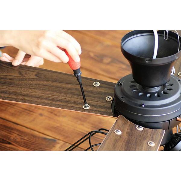 ライフオンプロダクツ Modern Collection シーリングファン フィラメントLED付 JAVALO ELF  JE-CF003-BK ［リモコン付き］ |  | 03