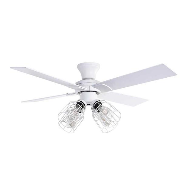 ライフオンプロダクツ Modern Collection シーリングファン フィラメントLED付 JAVALO ELF  JE-CF003-WH ［リモコン付き］ | 