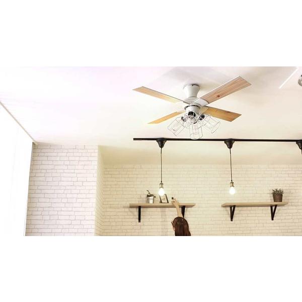 ライフオンプロダクツ Modern Collection シーリングファン フィラメントLED付 JAVALO ELF  JE-CF003-WH ［リモコン付き］ |  | 03