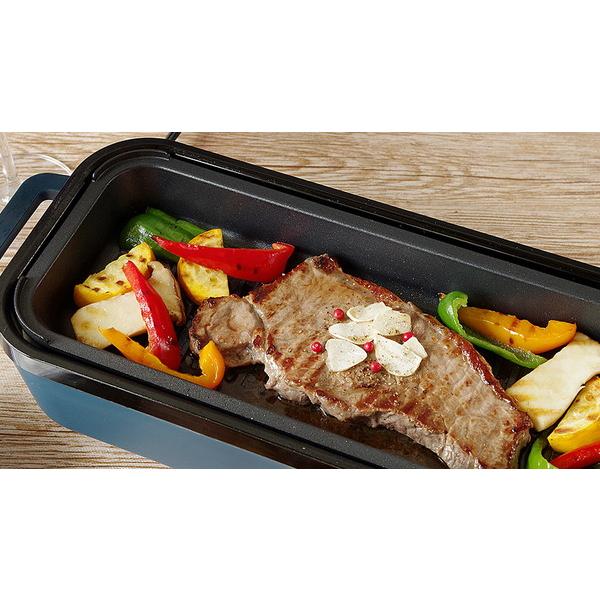 ライフオンプロダクツ スリムホットプレート　3つのプレートと 楽しく使えるレシピブック付 ネイビー PR-SK035-NV [プレート3枚] [振込不可] |  | 06