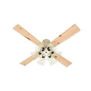 ライフオンプロダクツ Modern Collection シーリングファン フィラメントLED 6灯 JAVALO ELF  JE-CF048-WH ［リモコン付き］ 【864】 | 