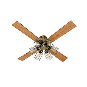 ライフオンプロダクツ Modern Collection シーリングファン フィラメントLED 6灯 JAVALO ELF  JE-CF048-GD ［リモコン付き］ | 