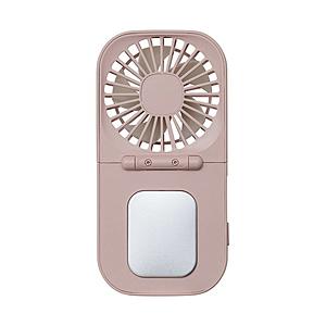 ライフオンプロダクツ ペルチェ冷却機能折りたたみファン  スモーキーピンク LCAF019-SP 【864】 | 