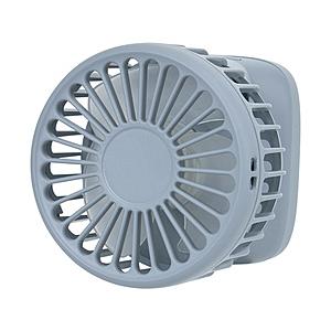 ライフオンプロダクツ カラビナリール付手のひらファン  スモーキーブルー LCAF025-SB | 