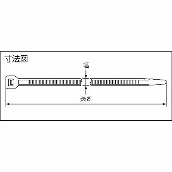 ヘラマンタイトン MSタイ　幅2．5×長さ205mm　100本入　屋内使用　T18L |  | 01