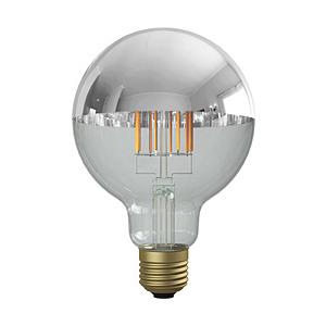 ビートソニック フィラメントLED電球 　Siphon　ボール95 Tミラー　Silver　LDF36D Siphon  LDF36D ［E26 /ボール電球形 /電球色 /1個 /全方向タイプ］ | BeatーSonic