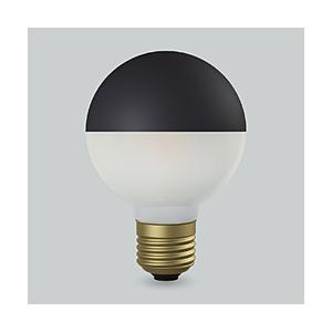 ビートソニック LED電球 ボール70 マットブラック+フロスト Siphon  LDF106D ［E26 /ボール電球形 /40W相当 /電球色 /1個］ | BeatーSonic