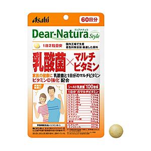 アサヒグループ食品 Dear-Natura Style（ディアナチュラスタイル）乳酸菌×マルチビタミン 60日分（120粒入）