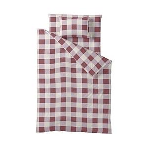 生毛工房 【ボックスシーツ】チェックプリント シングルサイズ(綿100%/100×200×30cm/ピンク) UMK33BSPK | 