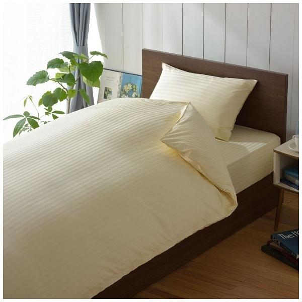 生毛工房 【掛ふとんカバー】サテンストライプ ダブルサイズ(綿100％/190×210cm/ベージュ) |  | 01