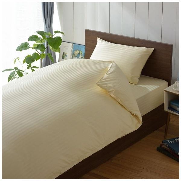 生毛工房 【ボックスシーツ】サテンストライプ シングルサイズ(綿100％/100×200×30cm/ベージュ) |  | 01