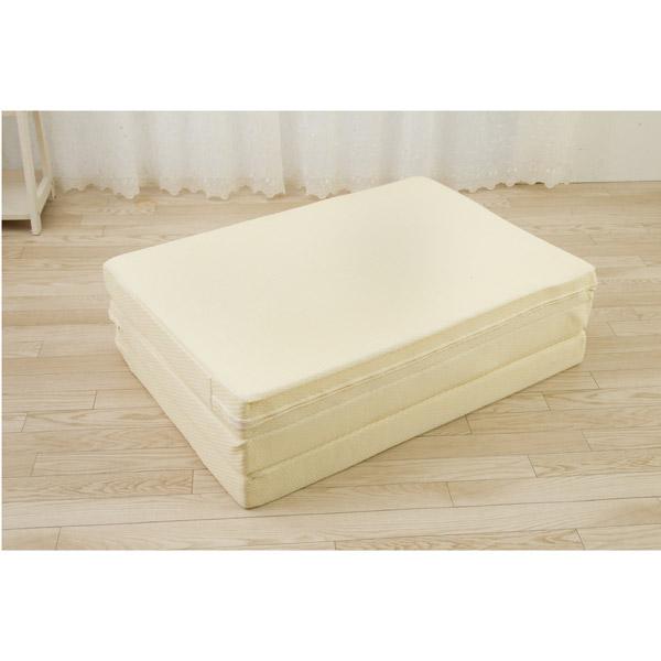 生毛工房 三つ折二層式敷ふとん (セミダブルサイズ/幅120×長さ200cm)  UM-B55-SD 【864】 |  | 03