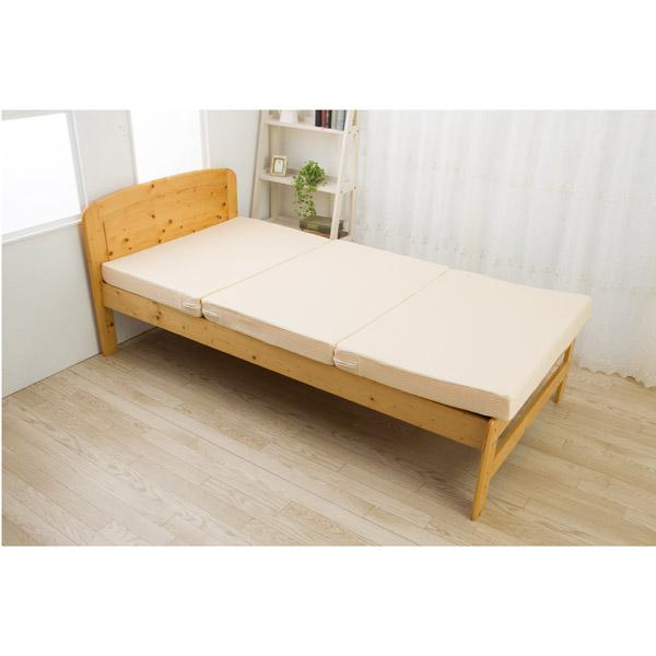 生毛工房 三つ折二層式敷ふとん (セミダブルサイズ/幅120×長さ200cm)  UM-B55-SD 【864】 |  | 04