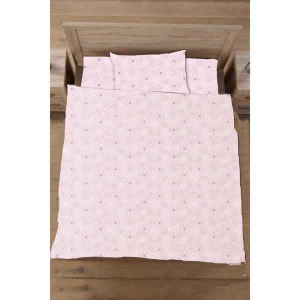 生毛工房 【掛ふとんカバー】綿ローン リーフ シングルサイズ(綿100%/150×210cm/ピンク) UMK39KSPI |  | 01