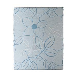 生毛工房 【ボックスシーツ】綿ローン リーフ クィーンサイズ(綿100%/170×200×30cm/ブルー) UMK39BQBL 【852】 | 